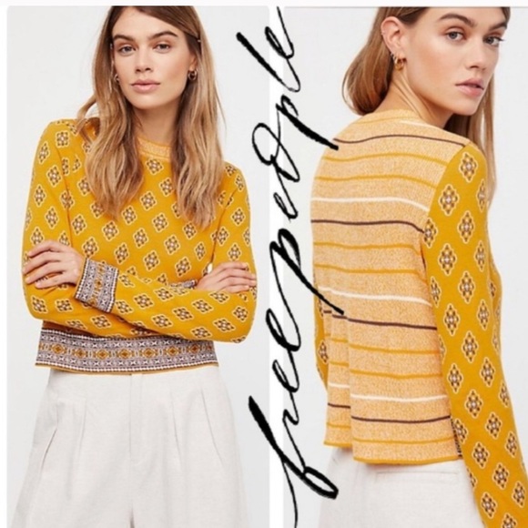 Free People New Age crew neck sweater top - Picture 9 of 9